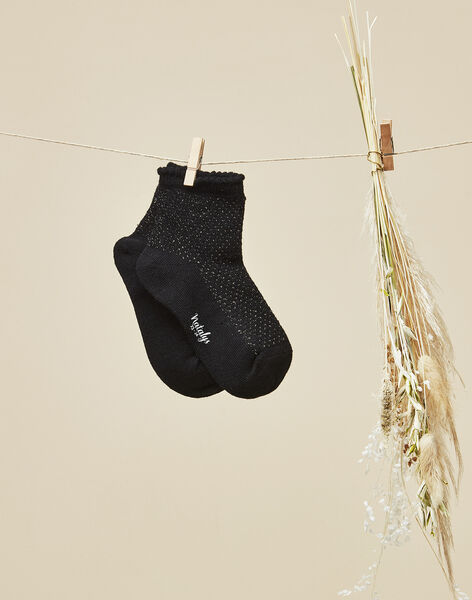 Baby girls' black socks VODILIE 19 / 19IU6013N47090