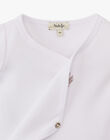 Unisex Pima cotton bodysuit in white ADI 20 / 20PV7512N2D000