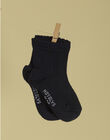 Girls' indigo socks TOLEANINA 19 / 19VU6022N47703