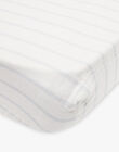 Cover sheet on organic cotton gauze stripes DOTTONI-EL / PTXQ6413N5B114