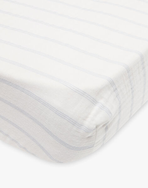 Cover sheet on organic cotton gauze stripes DOTTONI-EL / PTXQ6413N5B114