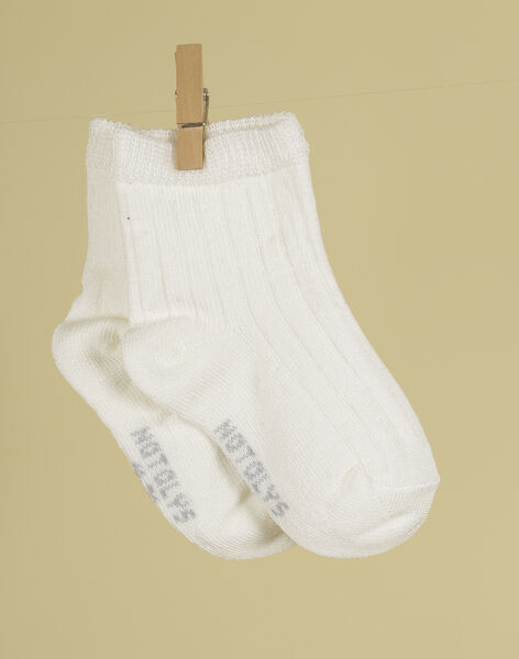 Boys' vanilla socks TOLEO 19 / 19VU6122N47114