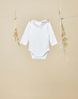 Boys' white long-sleeve bodysuit VIKO 19 / 19IV2314N29000
