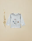 Baby boys' heather gray long-sleeve T-shirt VENTURA 19 / 19IU2012N0F943