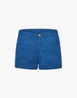 Boys' medium blue chino Bermuda shorts ALEXANDRE 20 / 20VU2021N02208