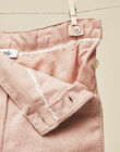 Baby girls' petal pink pants VENISE 19 / 19IU1912N03309