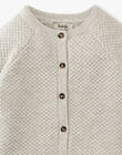 Boys' fancy knit cardigan in heathered gray ANTILOPE 20 / 20VV2312N12943