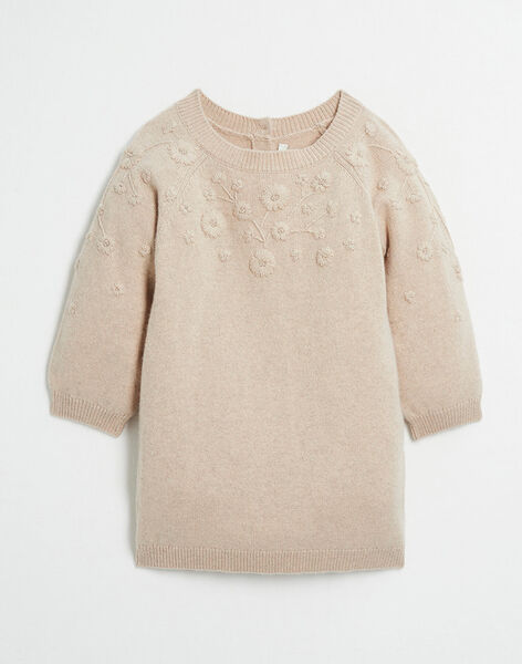 Children's embroidered knit dress ISMA 23-K / 23I129174N18810