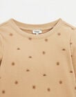 Long-sleeved tee shirt for children with a sunny pattern HOSCAR 23 / 23V129212N0F420
