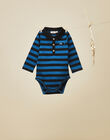 Baby boys' striped long-sleeve bodysuit VULCAIN 19 / 19IU2014N29090