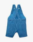 Boys' short overalls with blue stripes AMSTERDAM 20 / 20VU2023N06201
