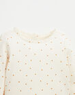 Long sleeve tee-shirt with gold polka dot pattern HELINA 23 / 23VU1911N0F003