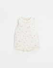 Short jumpsuit in cotton gauze with flowers HELGA 23 / 23VU1911NG5632