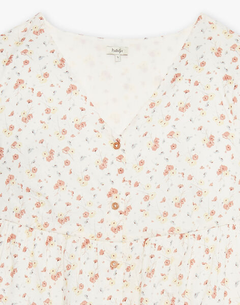Long cotton flower print dress EFASTILLE 22 / 22VW26D4N18632