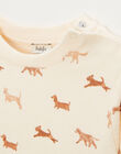 Dog print terry sweatshirt JAURES 24-K / 24V129211N13005