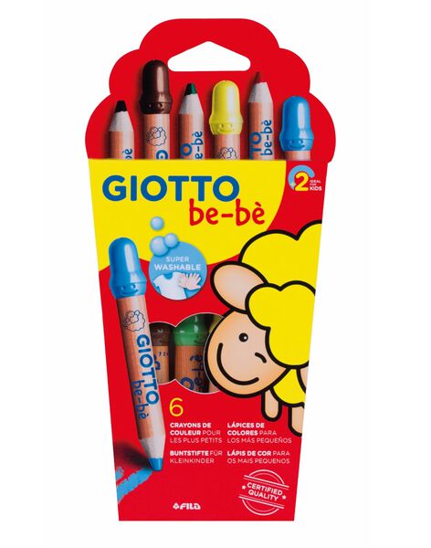 EUTUI 6 Maxi Color Pencils + Pencil size 6 CRAYON BOIS / 13PJJO024AJV999