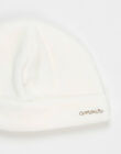 Love" embroidered velvet birth bonnet IBOUN 23 / 23IV7056N63001