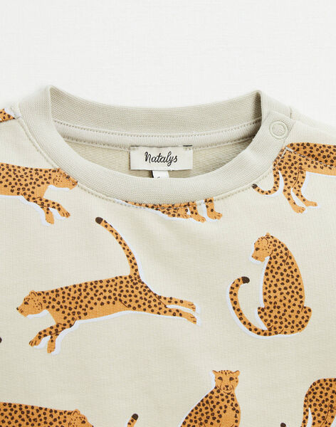 Leopard print fleece sweater HAPPOLON 23 / 23VU2013NC7626