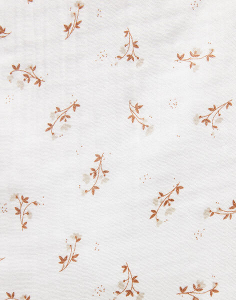 Duvet cover 100 x 140 cm with organic cotton gauze flowers DADOLIE-EL / PTXQ6213NA1A015