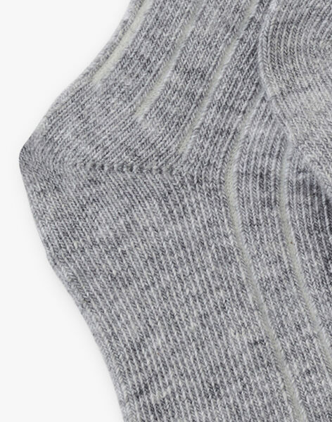 Ribbed socks in heathered gray ARIO-EL / PTXU6112N47943