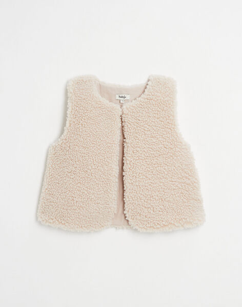 Children's sleeveless imitation fur vest IFURBI-23K / 23I129571NAY801
