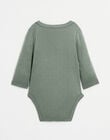 Long-sleeved fancy double-breasted bodysuit in chalk colour ICORALIE 23 / 23IV2252NL3600