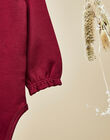 Baby girls' raspberry long-sleeve bodysuit VALANE 19 / 19IU1911N67308