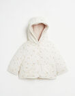 Reversible water-repellent hooded coat with floral print INETTE 23 / 23IU1971N16632