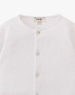 Unisex cotton cashmere cardigan in white ABLISSE 20 / 20PV7511N12000