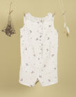 Girls' sleeveless vanilla printed jumpsuit TOUPIE 19 / 19VU1912N26114