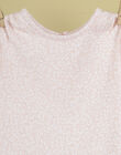 Girls' long-sleeved pink flower pajamas TAFFIE 19 / 19VU1922N69D300