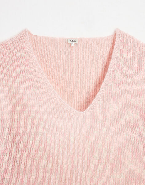 V-neck sweater light pink FEDALVA 22 / 22IW2691NB7321