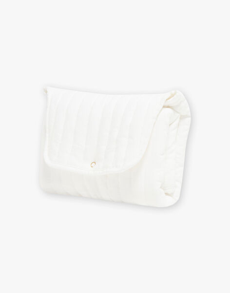 Ecru traveling mattress in organic cotton gauze OCEANNE-EL / PTXQ6419N79114