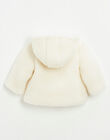 Mixed quilted jacket in vanilla faux fur DOMIRVA 21 / 21PV2412N17114