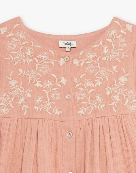 Organic cotton dress embroidered ELODIE 468 22 / 22V1291C4N18312