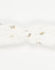 Headband cotton gauze embroidered flowers HOFELIA 23 / 23VU6013NC1114