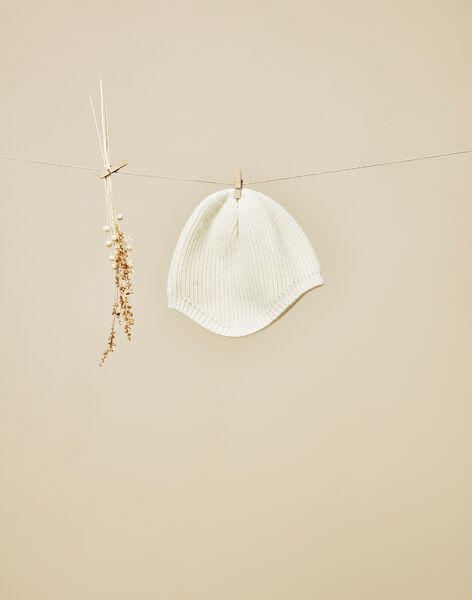 Boys' vanilla baby bonnet VONNET 19 / 19IV6911N52114