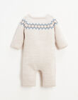 Knitted jumpsuit with jacquard pattern in absorbent cotton FILOU 22 / 22IV2314N26A013