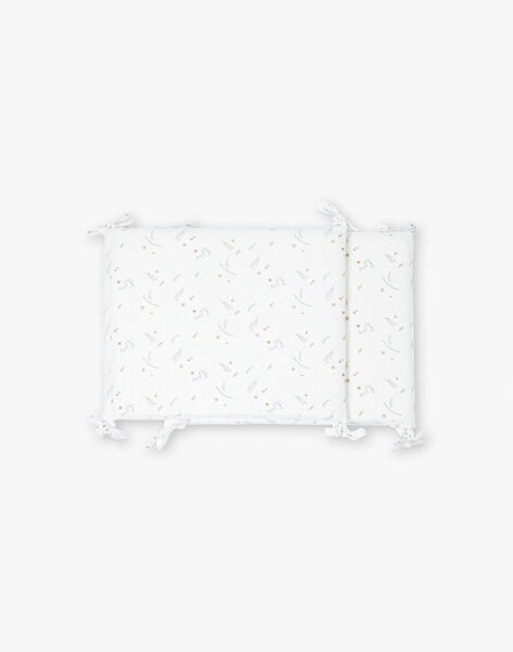 Flower print bed bumper in white POLLY-EL / PTXQ6213N74632