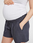 Blue maternity shorts MLLINEN SHORTS / 19VW2681N02080