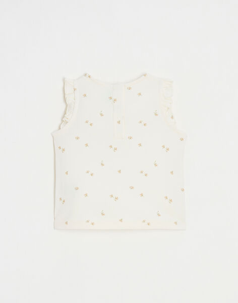 Sleeveless t-shirt with flower pattern HERINE 23 / 23VU1911NI4632