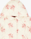 Girls' floral print raincoat in vanilla ANITRICIA 20 / 20VU1911N15114