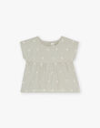 Cotton embroidered little flower motif blouse EPOLY 22 / 22VU19B2N09G619