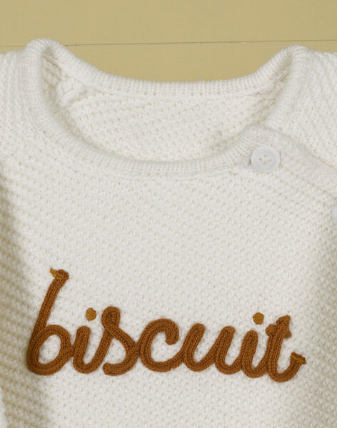 Boys' vanilla biscuit sweater TELEPHONE 19 / 19VU2031N13114
