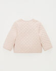 Children's quilted jacket with chalky gingham embroidery JACKIE 24-K / 24V129112N17632