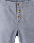Boys' straight cut slate-gray pants ADRI 20 / 20VU2021N03C203