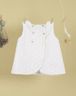 Girls' sleeveless embroidered white blouse TENINE 19 / 19VU1933N09000