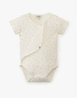 Unisex Pima cotton bodysuit with polka dots APOIS 20 / 20PV2412N2D114