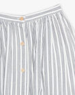 Cotton long striped skirt ELISEA 22 / 22VW26D1N07114