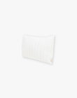 Organic cotton gauze striped cushion DOUSSIN-EL / PTXQ6418N99114